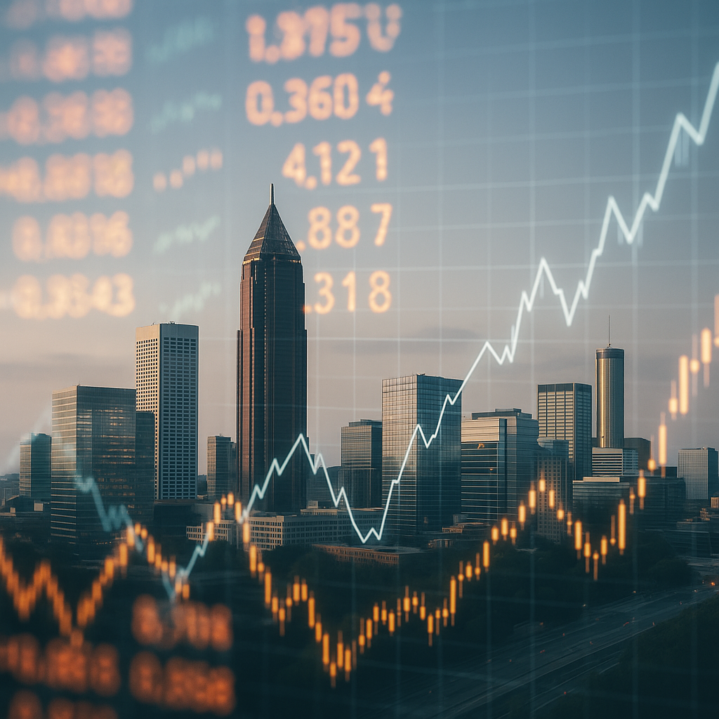 Business owner and advisor reviewing sale planning documents in a Metro Atlanta office.