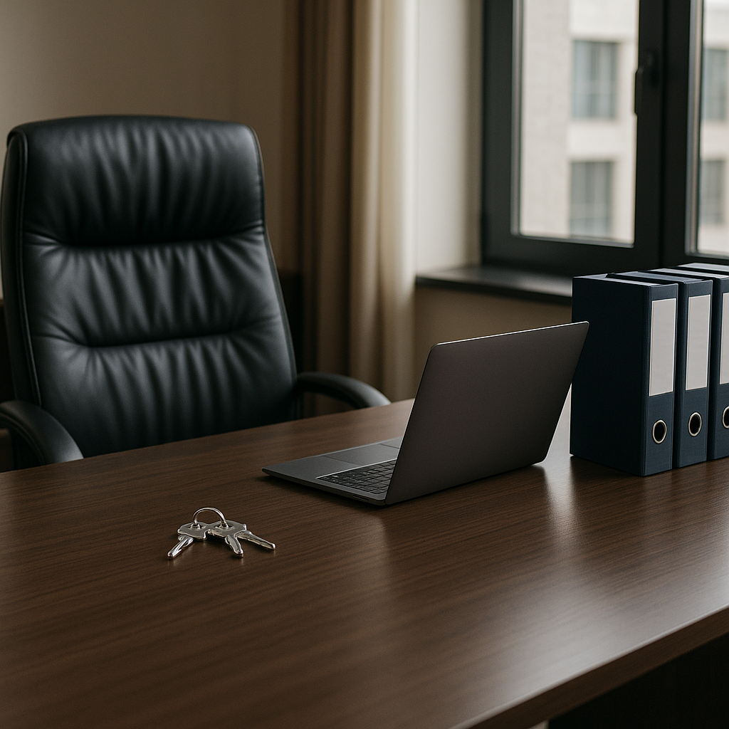 Business owner training a management team as part of transition planning in Atlanta.