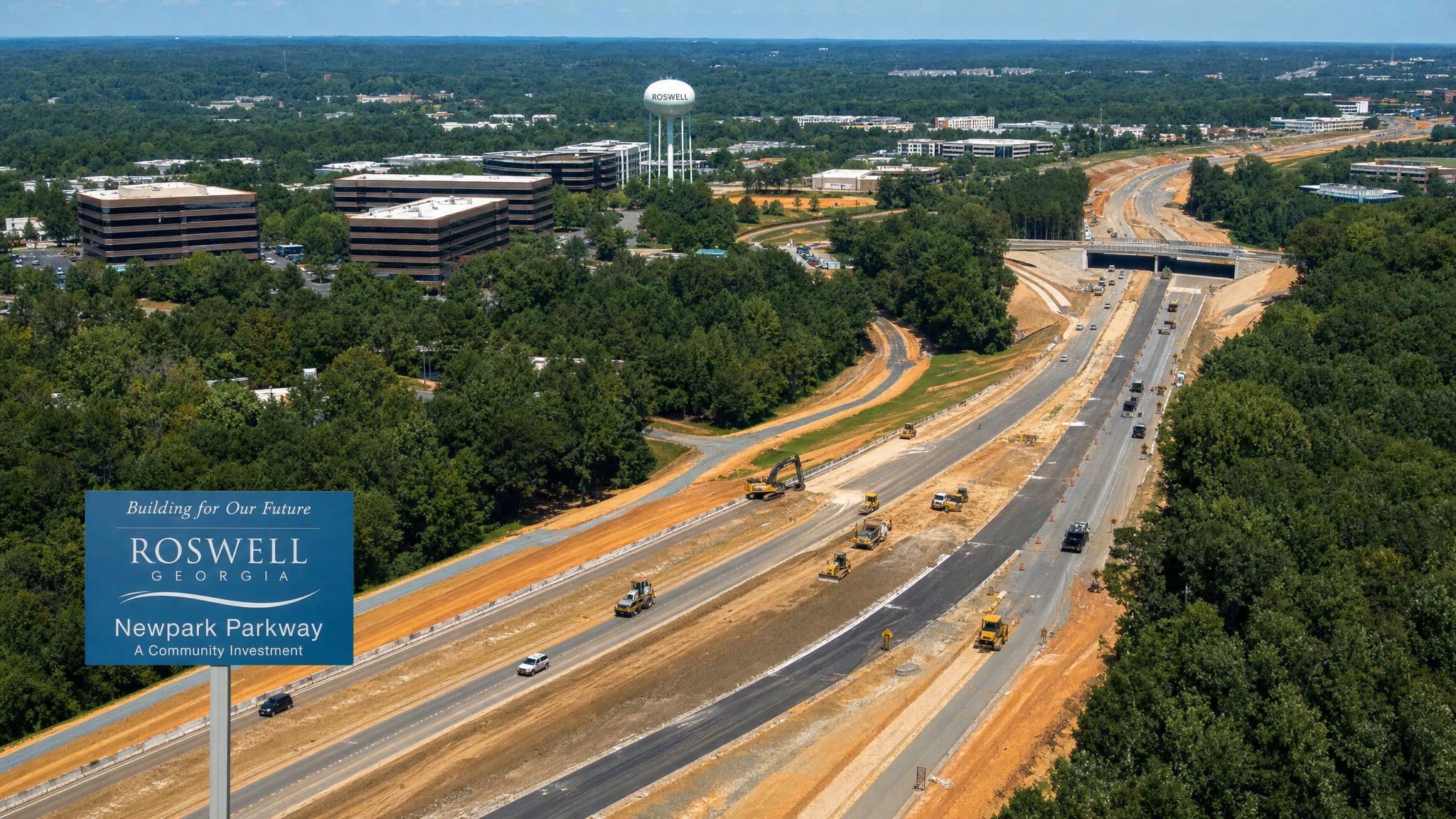 Roswell Georgia infrastructure investment — road improvements, downtown parking, and city capital projects in FY2026.