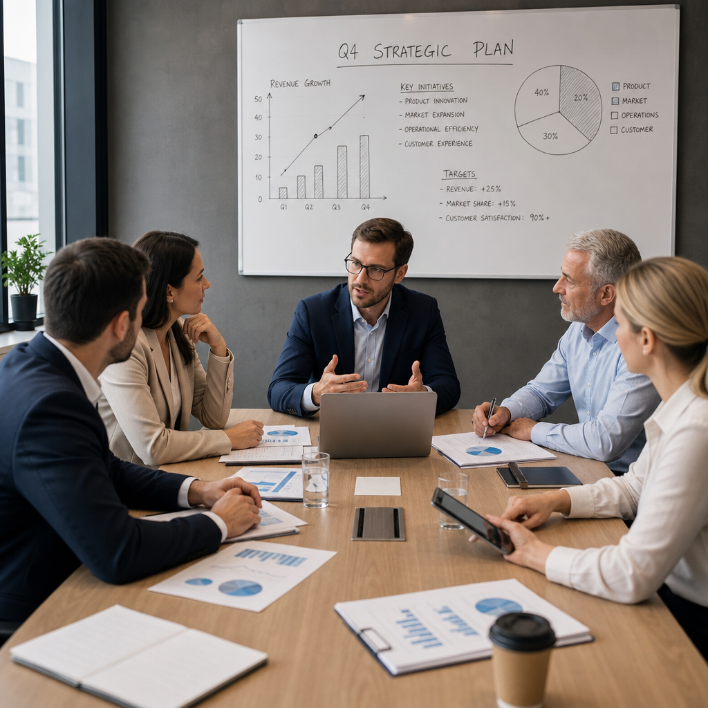 Business strategic planning meeting